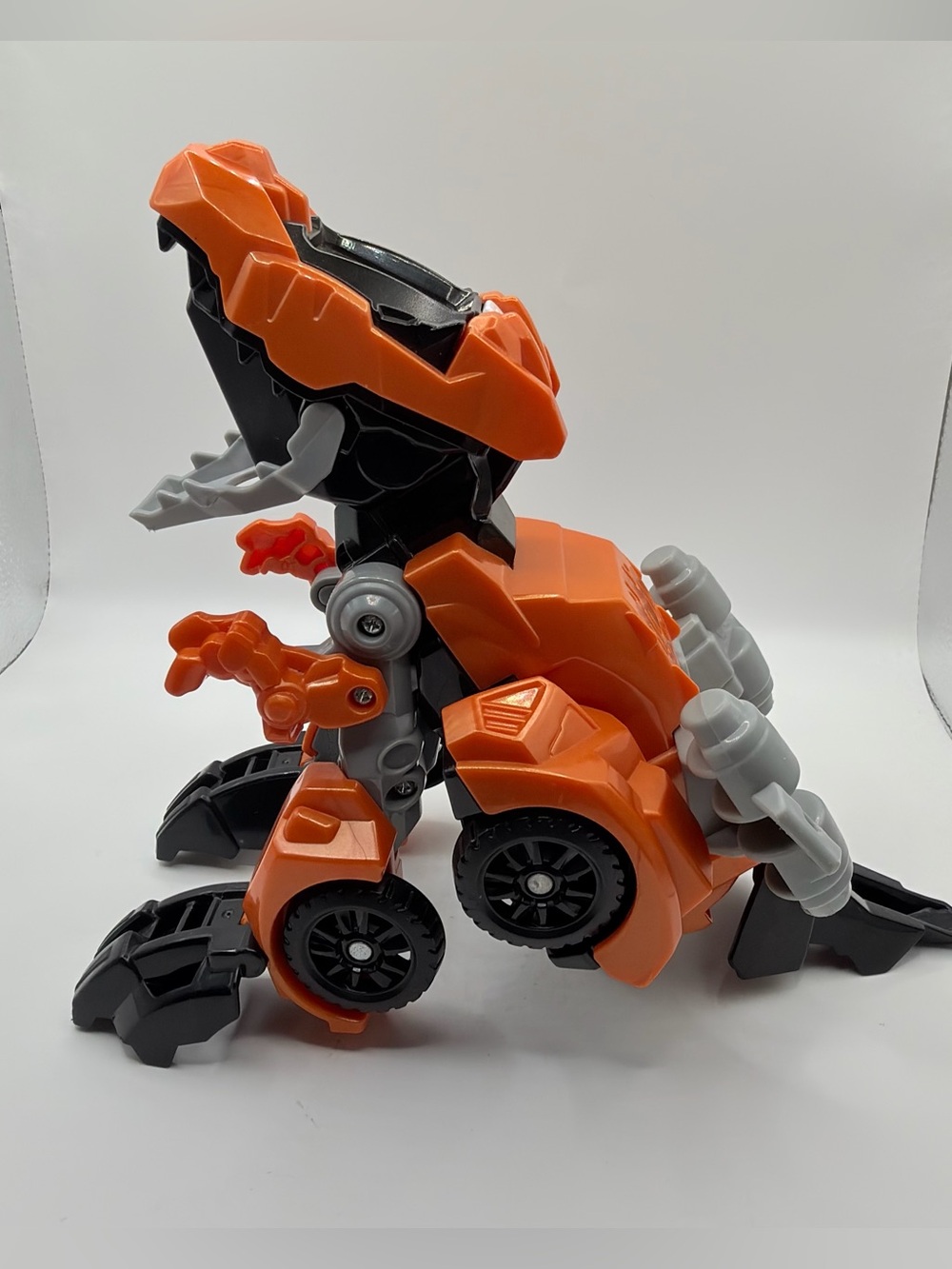 VTech Switch & Go T-Rex Race Car Transforming Light Effects LCD Screen works